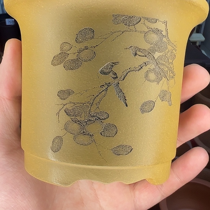 紫砂小花盆小圆盆