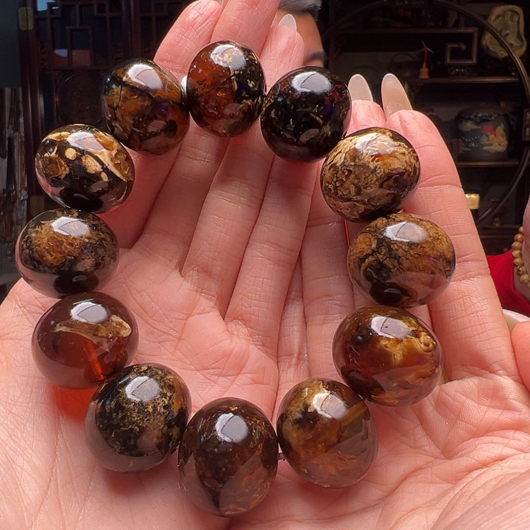 琥珀裸石未镶嵌S*Y抚顺琥珀10187。22mm