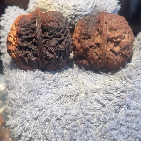 文玩核桃把件花和尚彩阴45