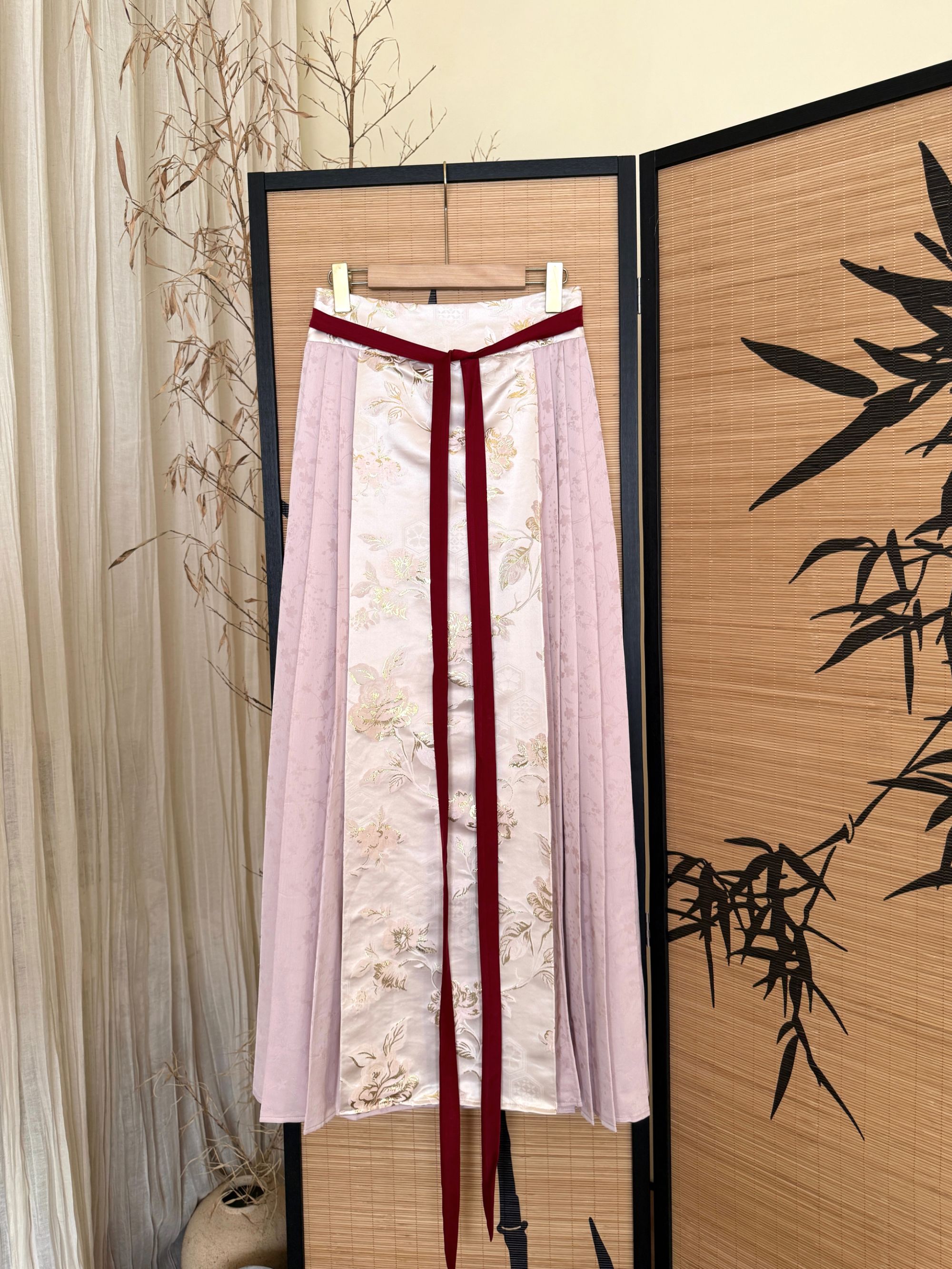 EIA一尧新中式国风复古禅意显瘦上衣+改良马面裙气质国风贵气长裙