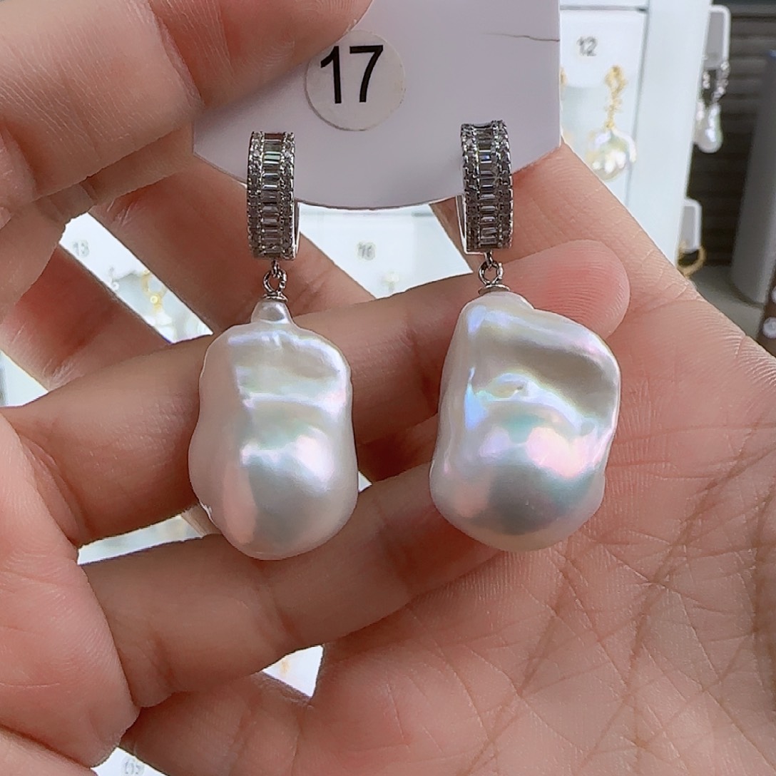 淡水珍珠耳饰未镶嵌大****春