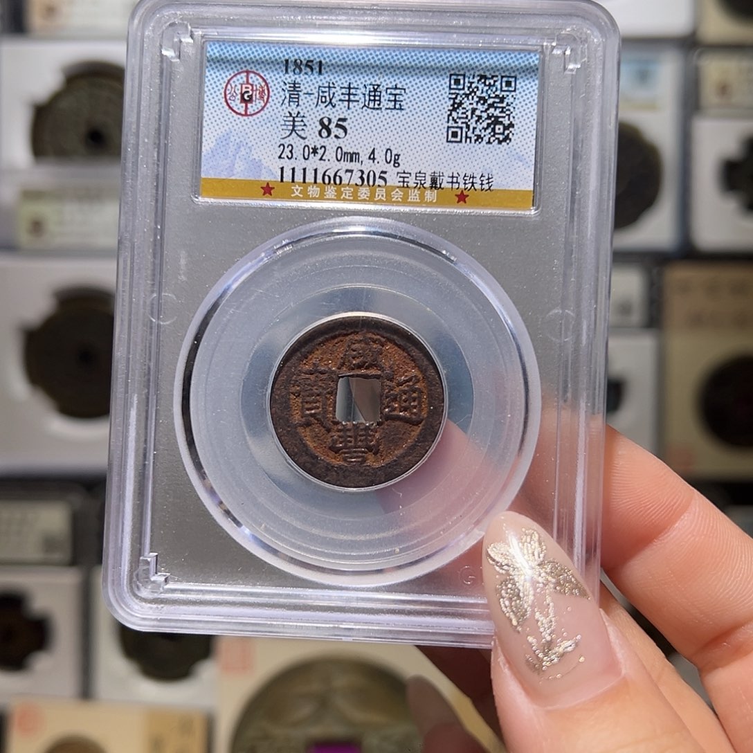 铜咸丰铁钱7305。。。。5#