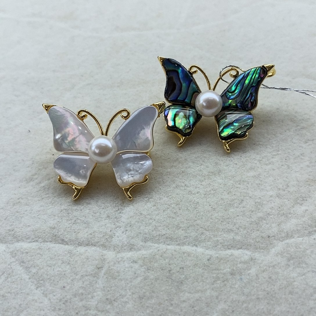 海水珍珠胸饰合金日本Akoya6.5-7mm