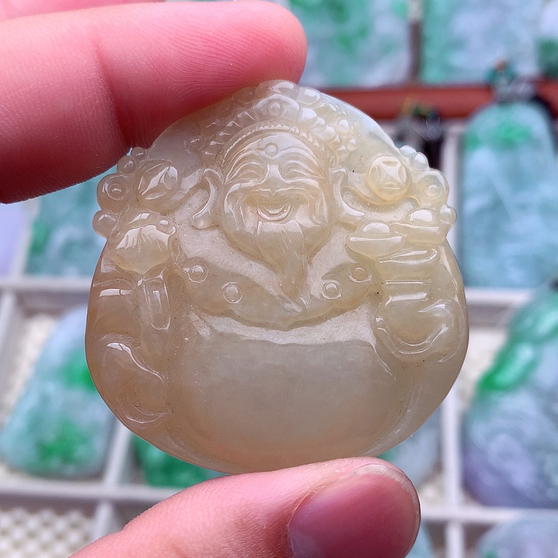 翡翠未镶嵌吊坠(不含链)