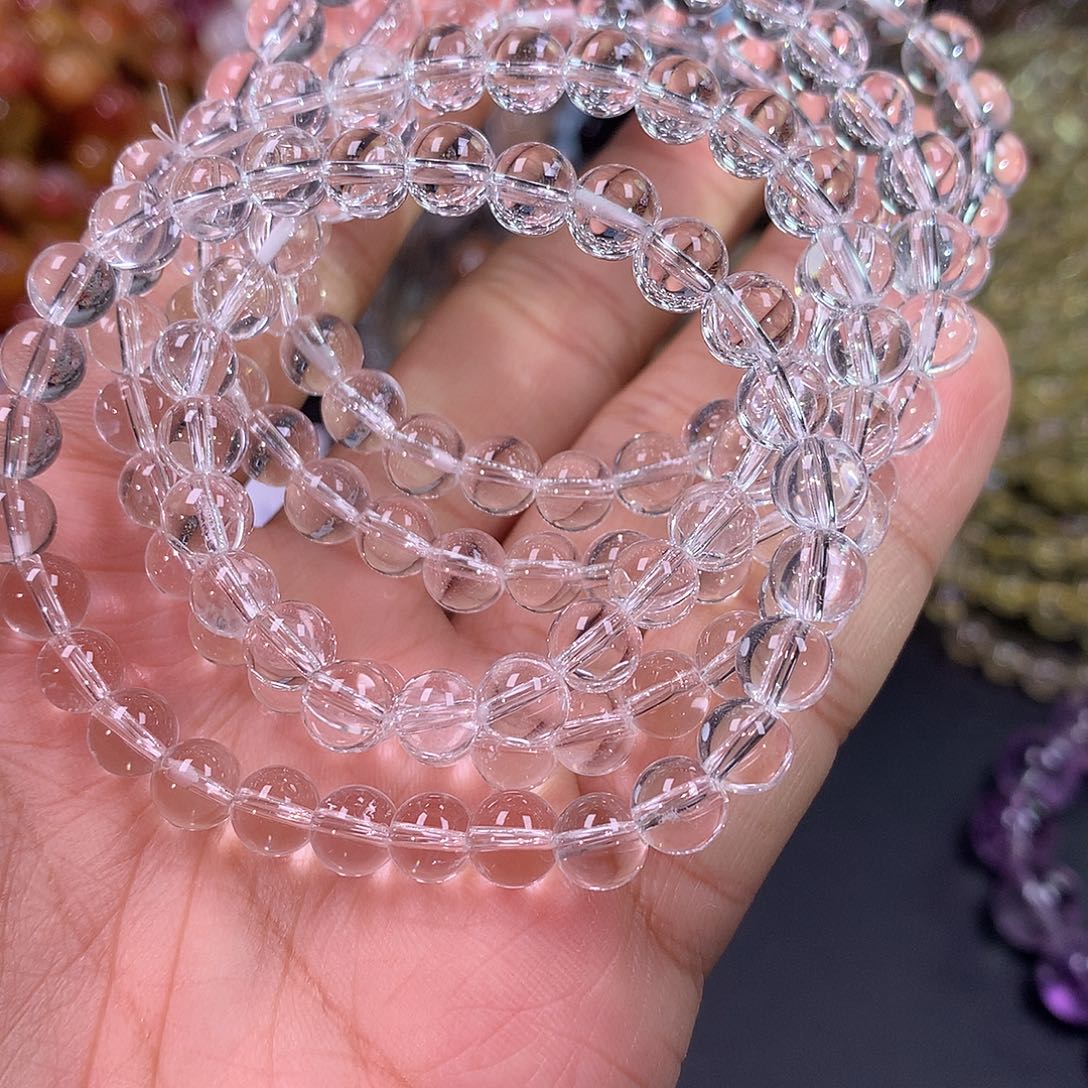 水晶手串未镶嵌天然