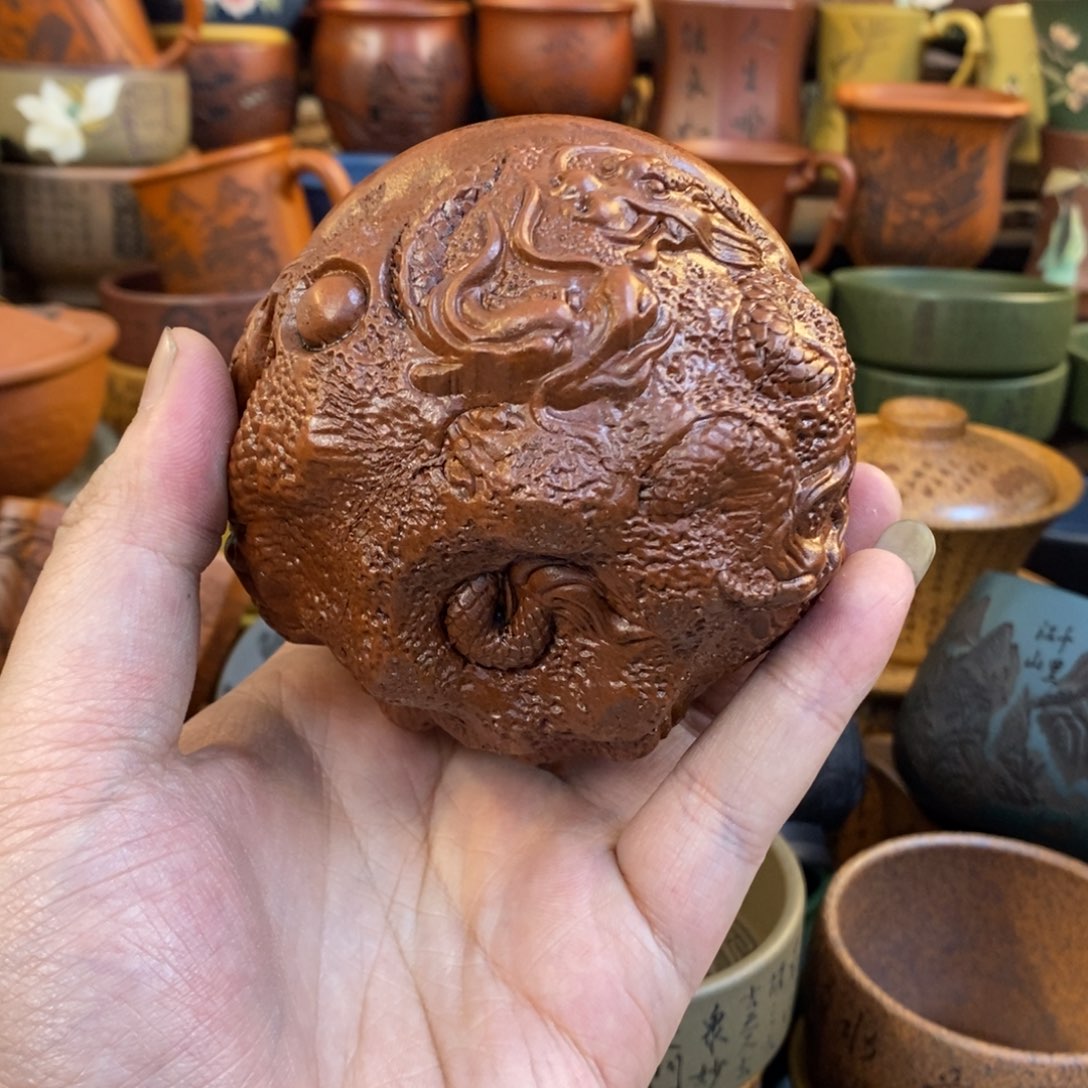 紫砂杯子宜兴全手工紫砂杯