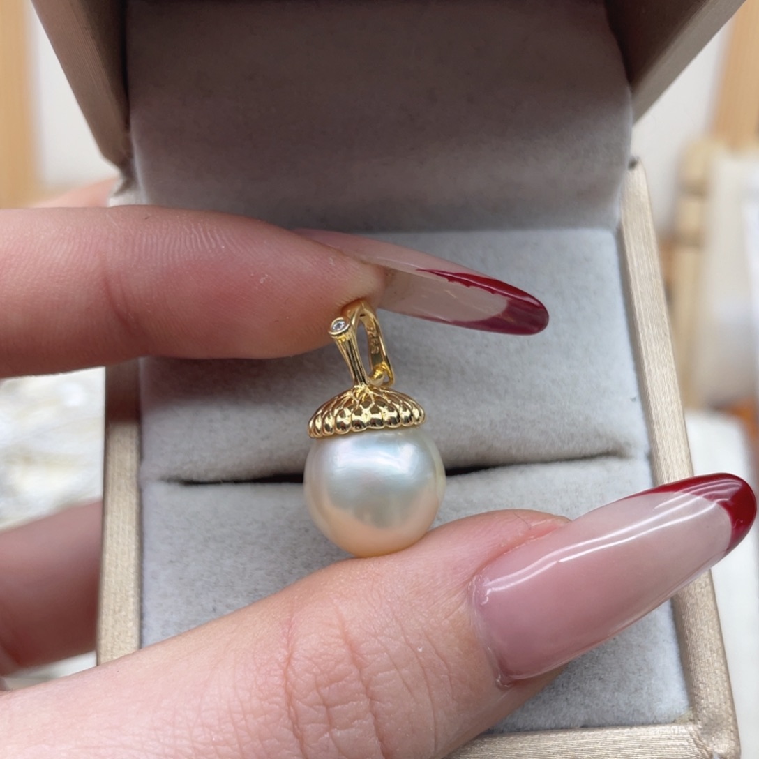 银S925镶嵌颈饰海水珍珠X92