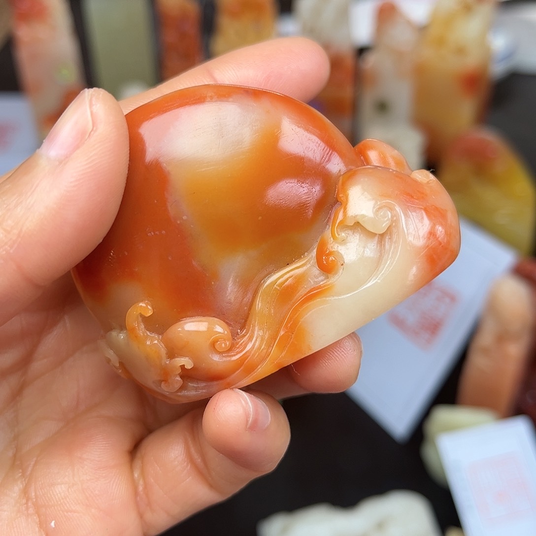 昌化石印石我在等人电话