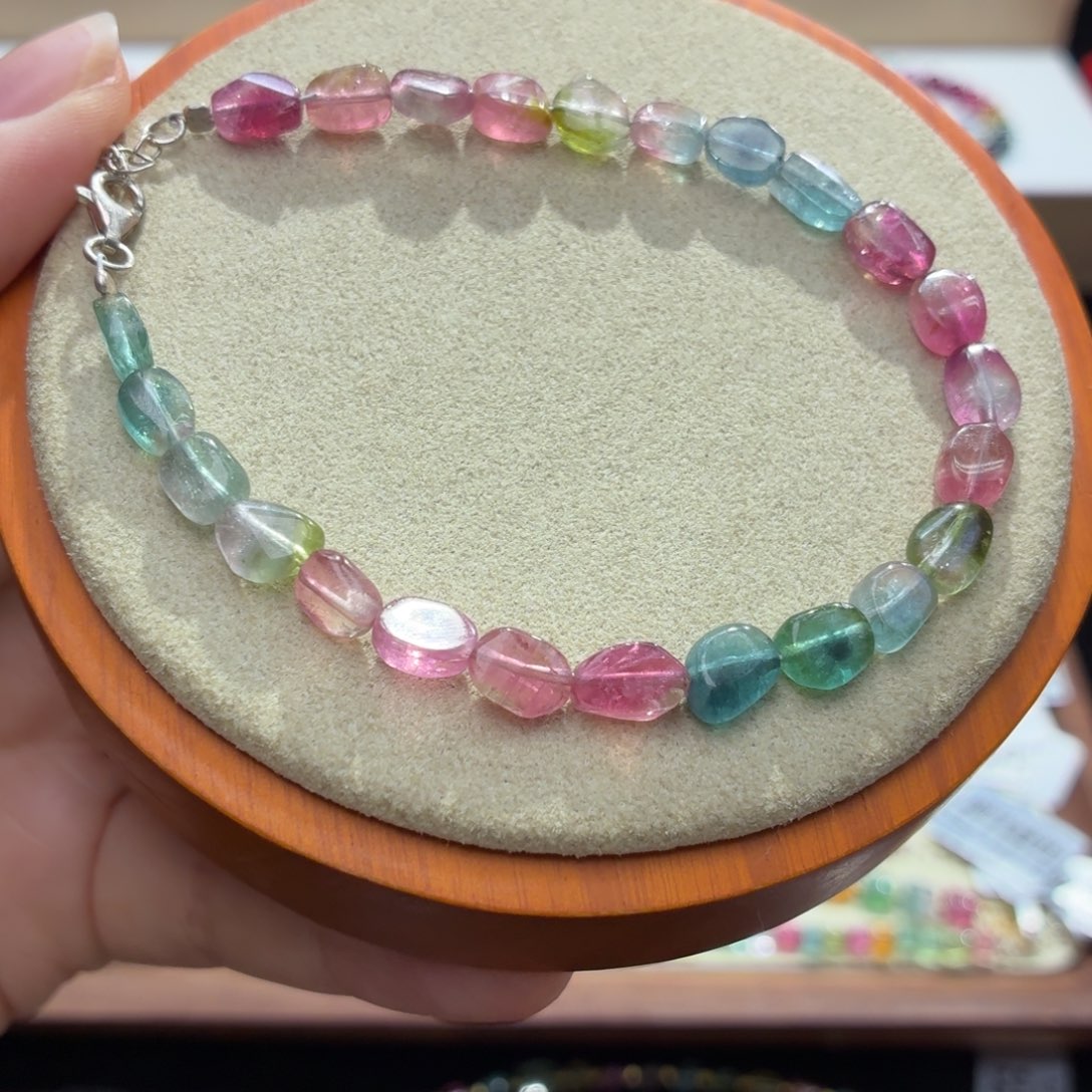 碧玺未镶嵌手串两天看货期