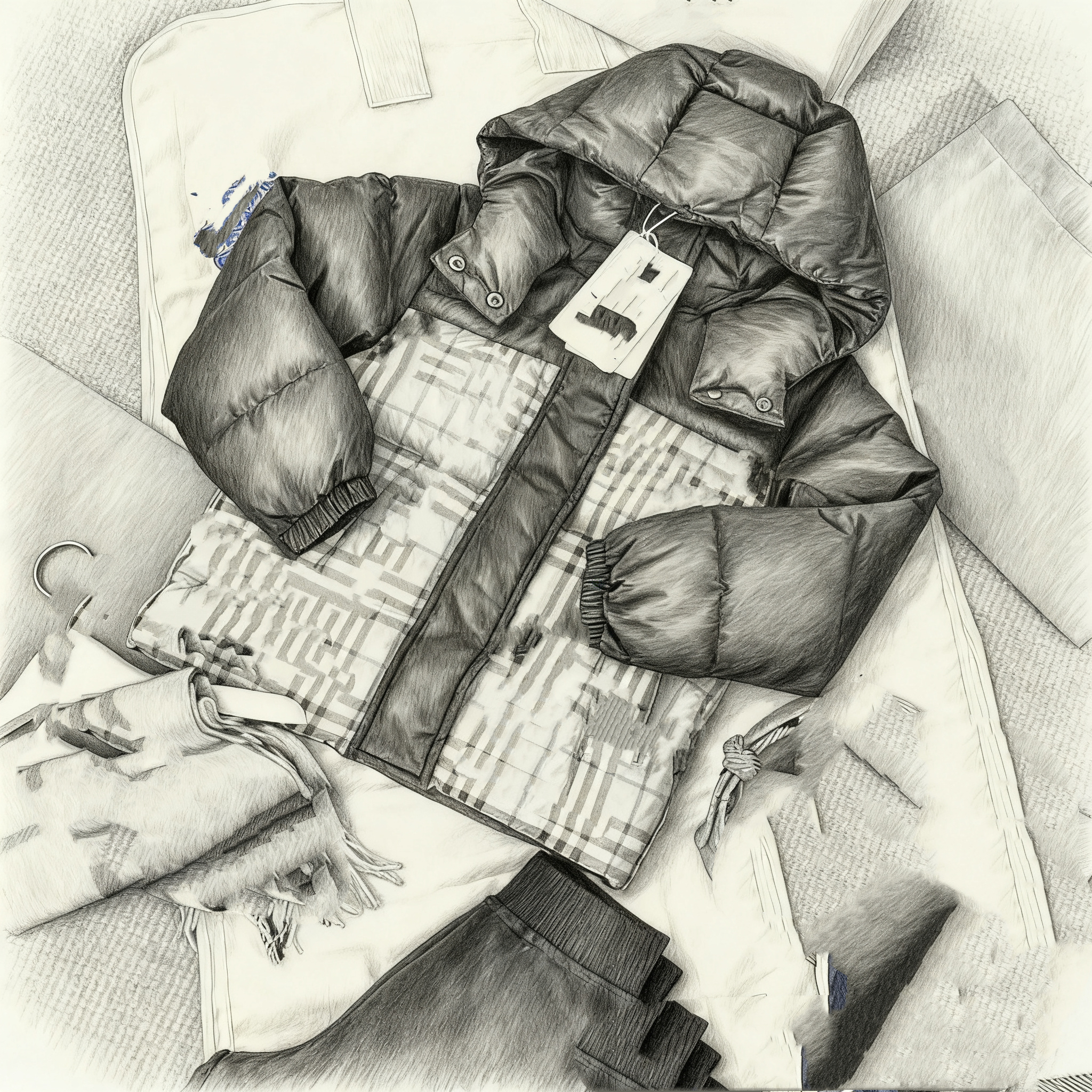 （090）冬季儿童经典拼格羽绒服XX01