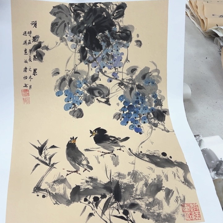 国画纯手绘作品欣赏图