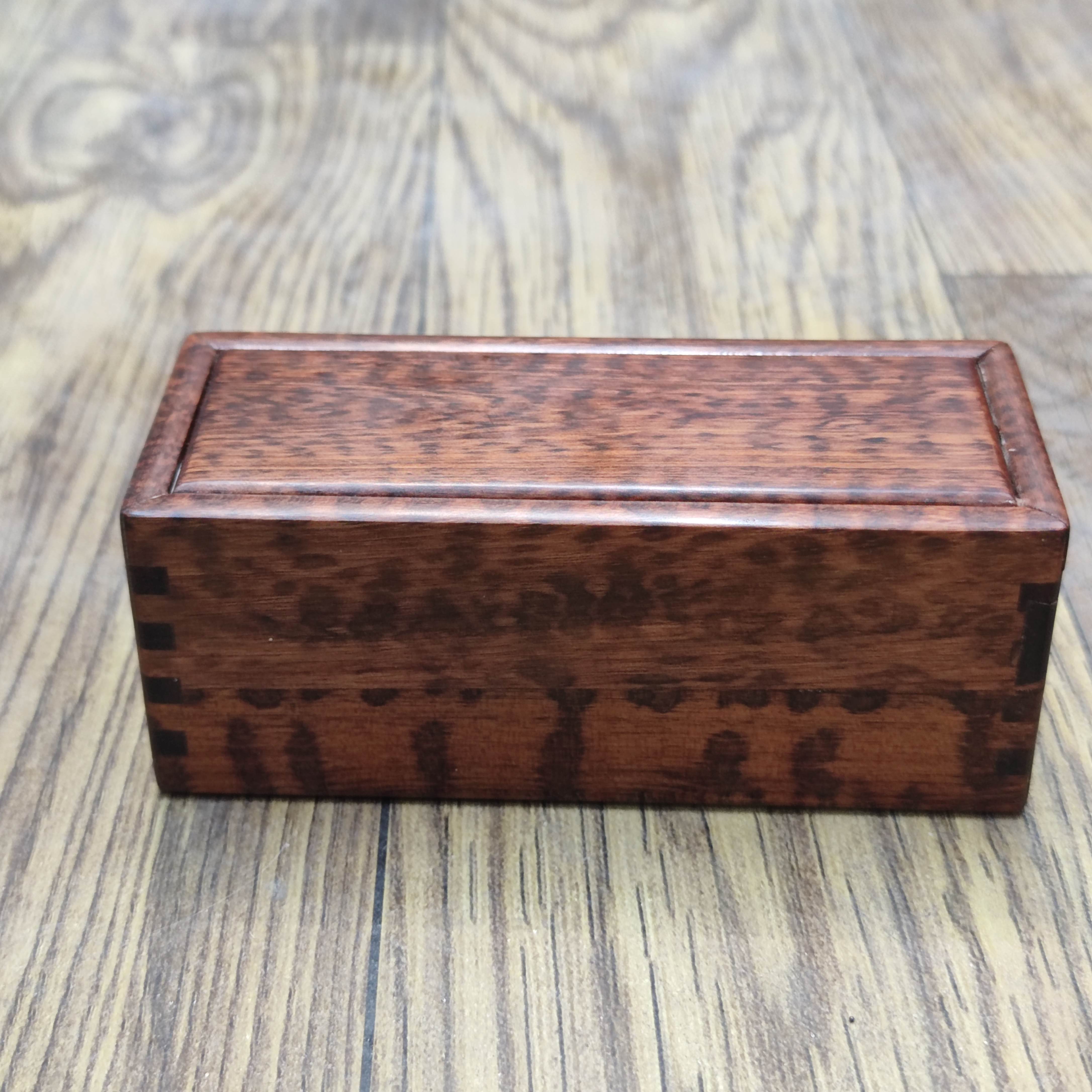 001 蛇纹木长方14*5.5*5.5鲁班机关盒饰品盒