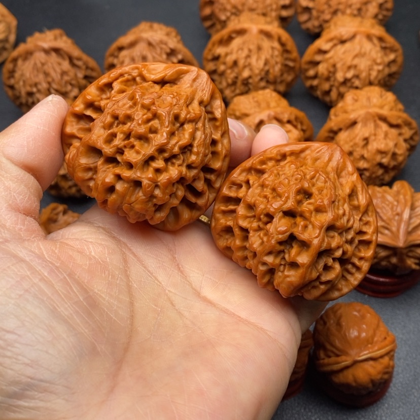 【闪购商品】文玩核桃把件46官帽