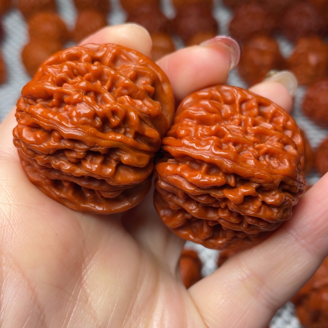 桃核吊坠文玩核桃 手把件 四座楼 40