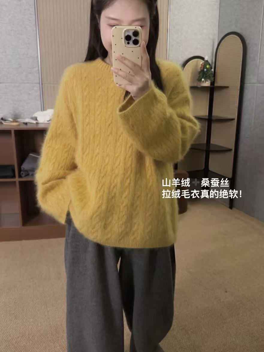 【鑫绒毛衣】长袖休闲风厚款针织圆领毛针织衫秋冬毛衫Y777-A293