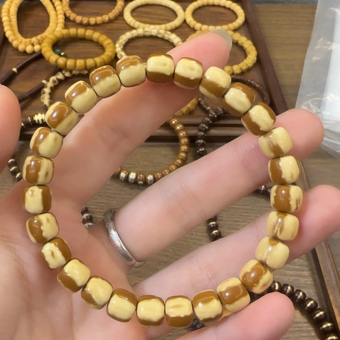 核桃手串/手链瓦**气斑马纹