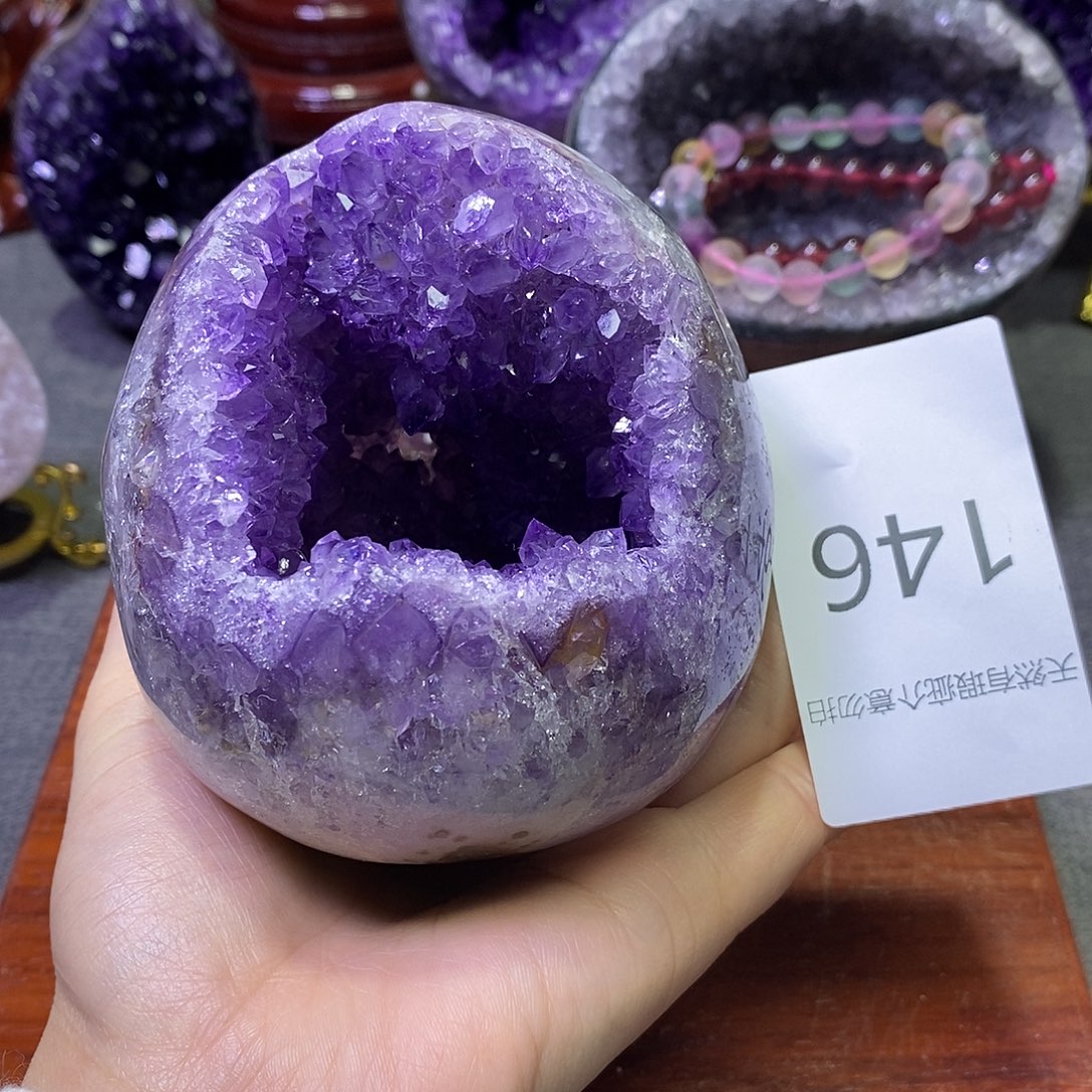 紫晶珠宝半成品未镶嵌