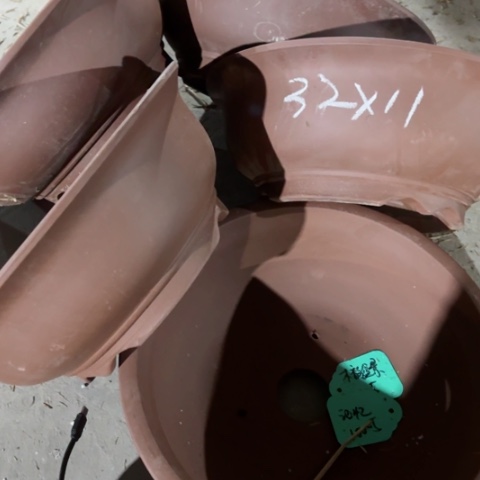 紫砂花盆100-5。32-14