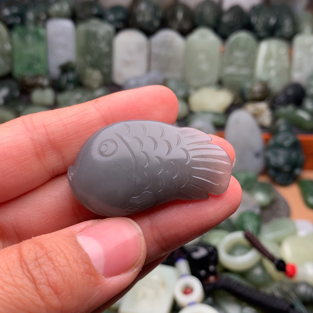 和田玉未镶嵌颈饰挂件34