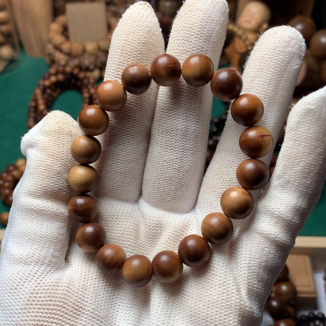 檀香木手串/手链老山檀香1.0瑕疵