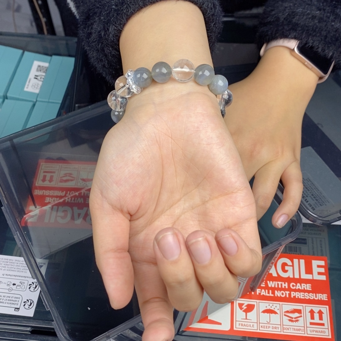 手链水晶银S925镶嵌