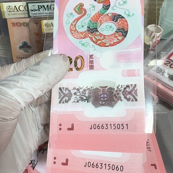 蛇钞纪念钞标十一组5051