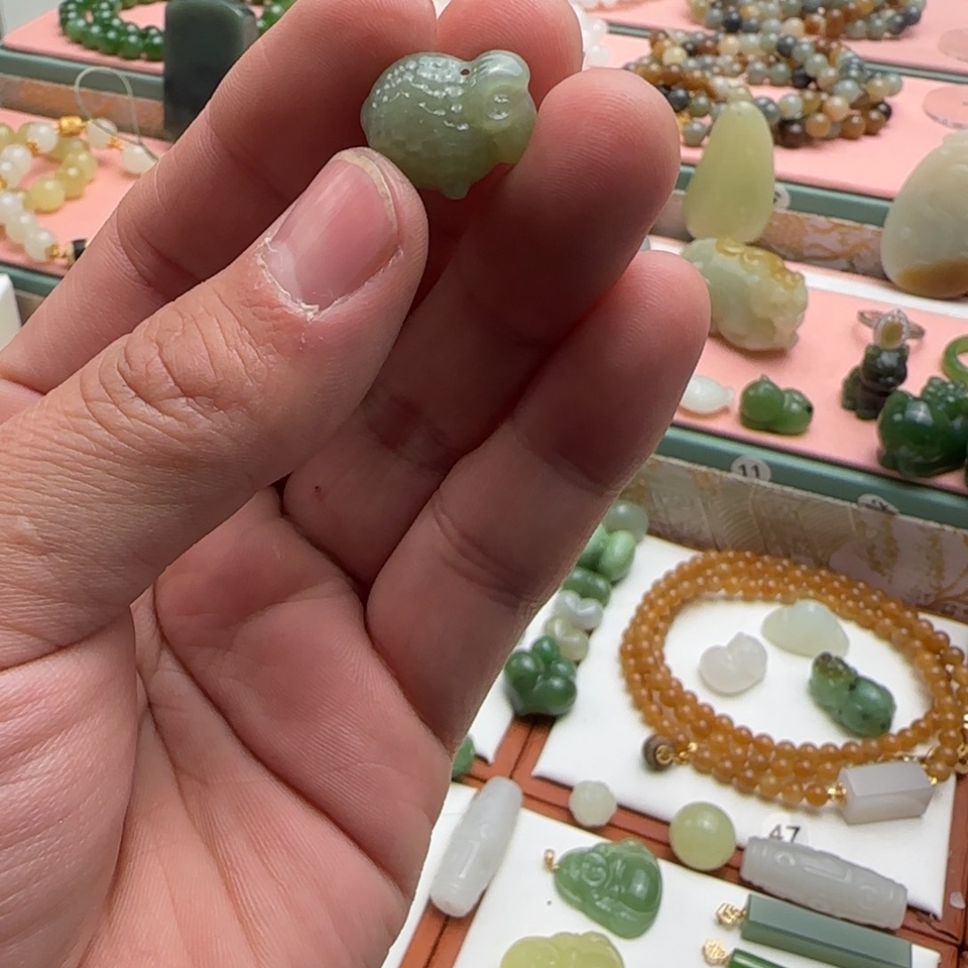 双***灵和田玉未镶嵌吊坠(不含链)