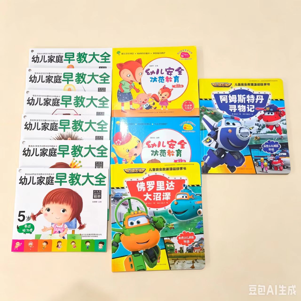 幼儿家庭早教大全＋幼儿安全防范教育2本＋超级飞侠2本