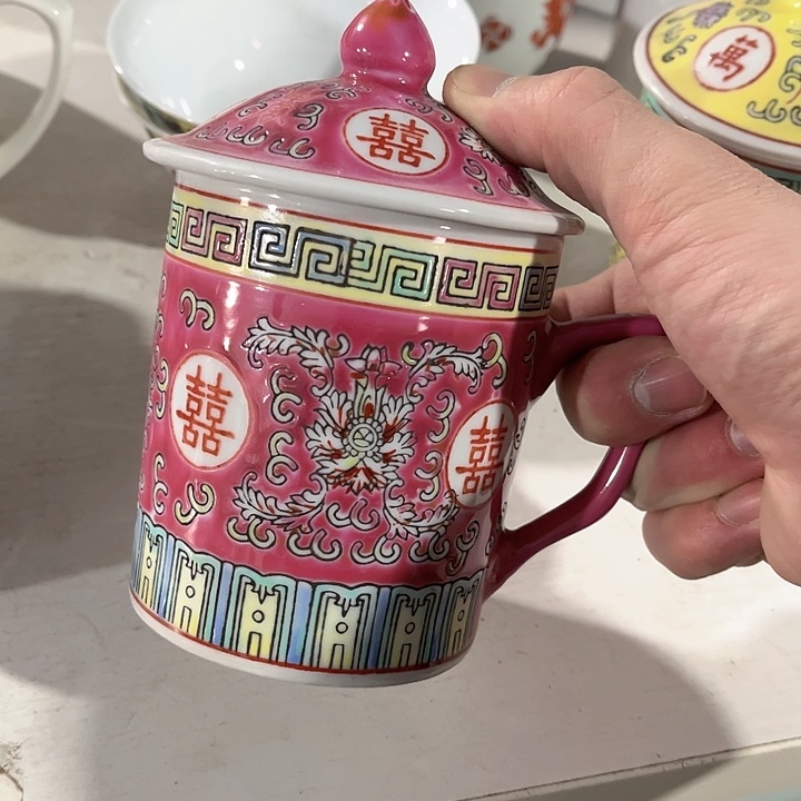 瓷片景德镇陶瓷杯子。