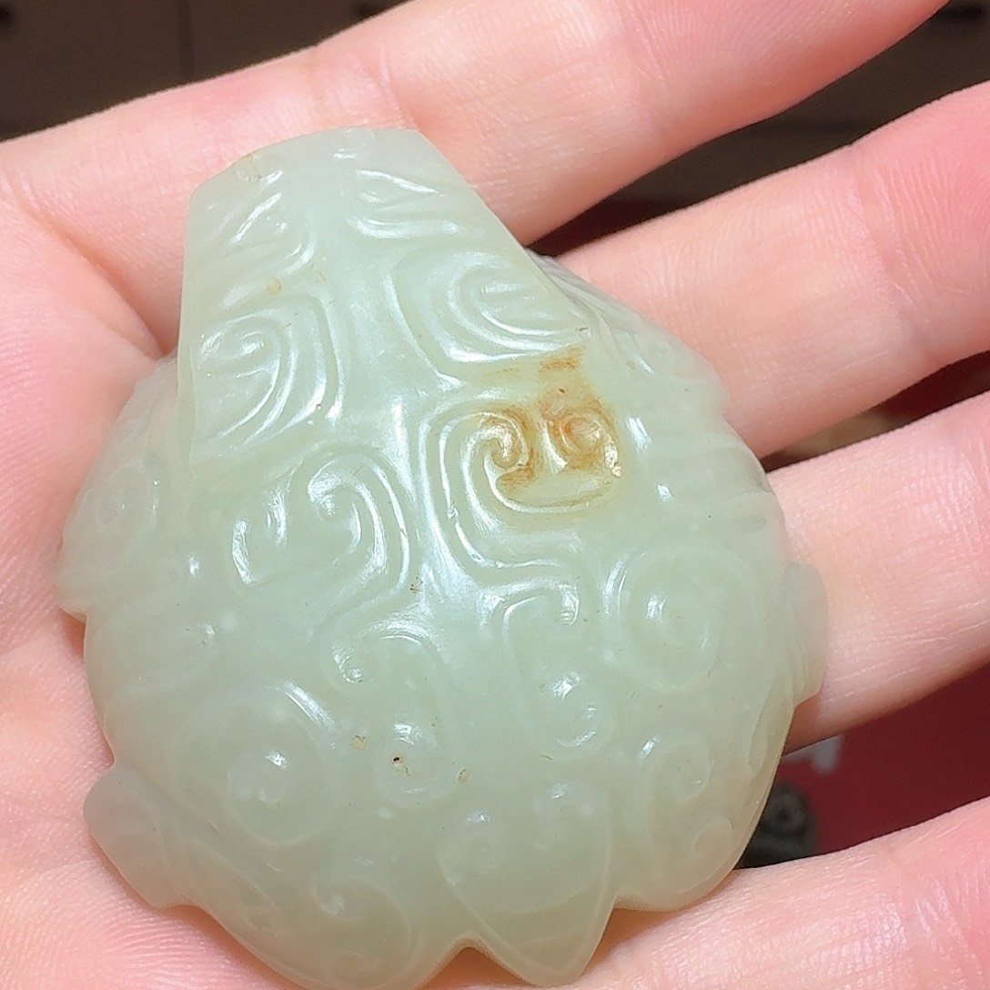 和田玉未镶嵌挂件