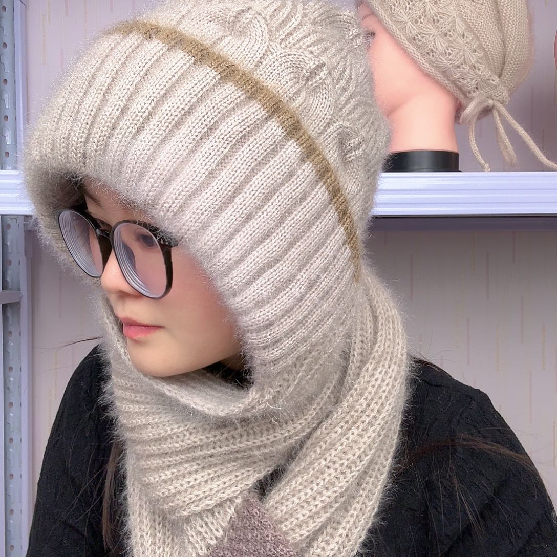 纯棉松鼠绒保暖帽