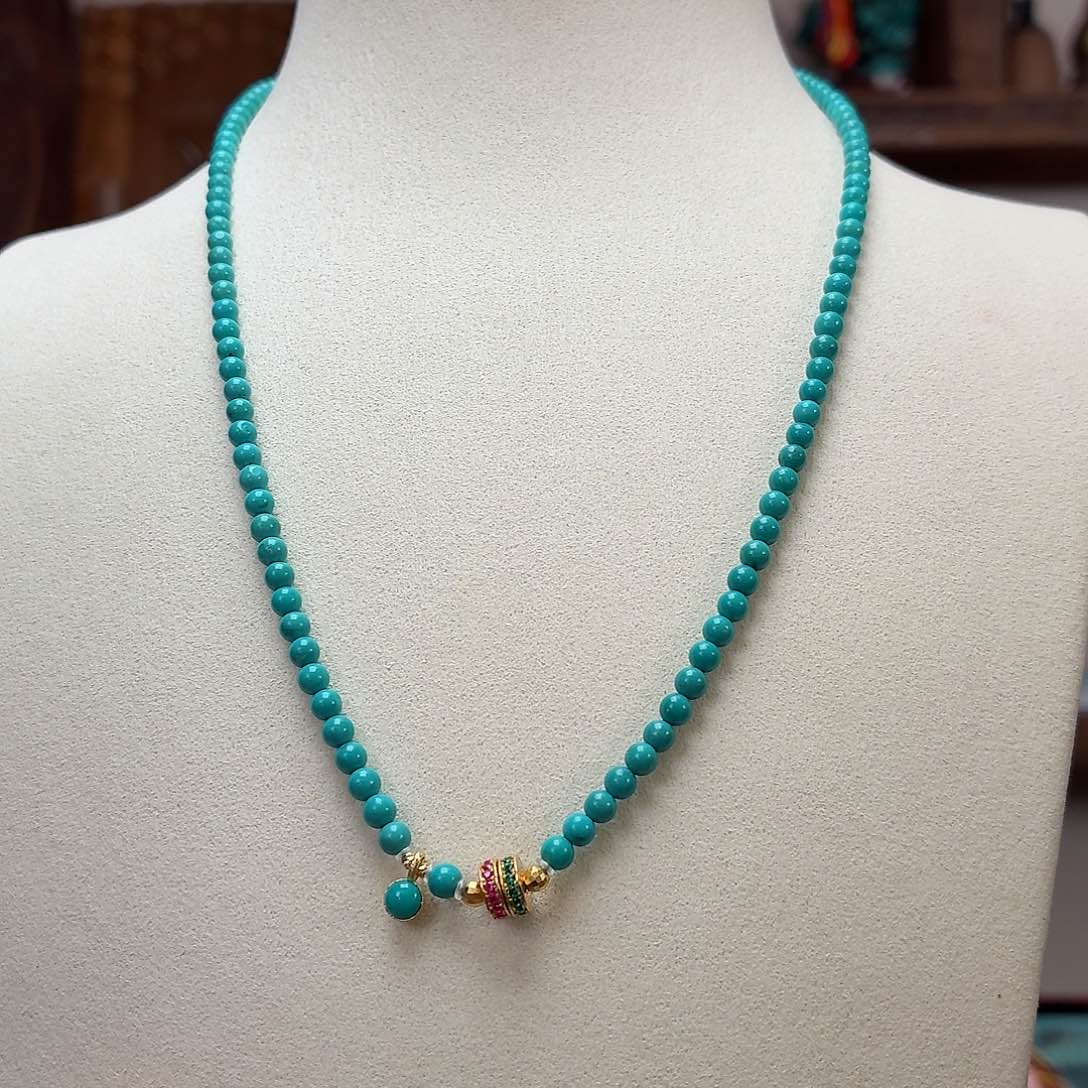 18K金镶嵌绿松石珠宝奇石