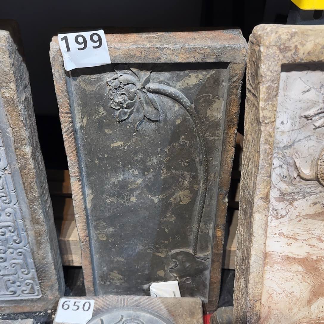 老砖后刻干泡茶台