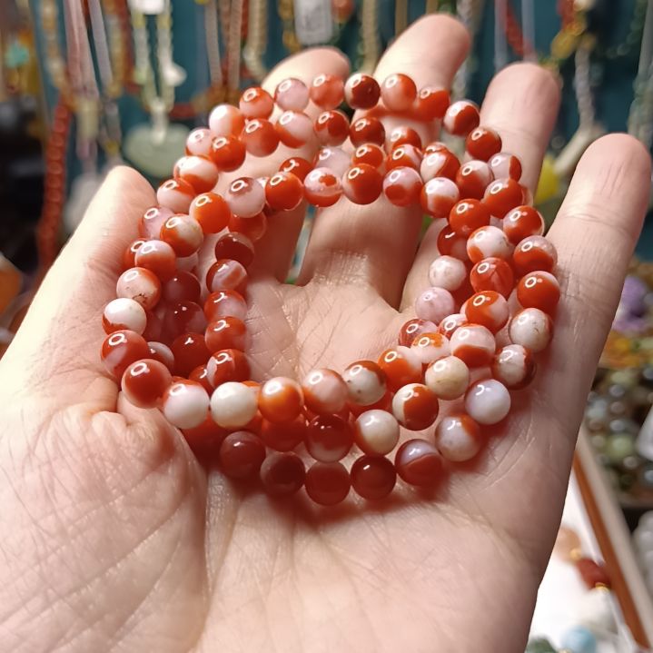 南红玛瑙手链合金