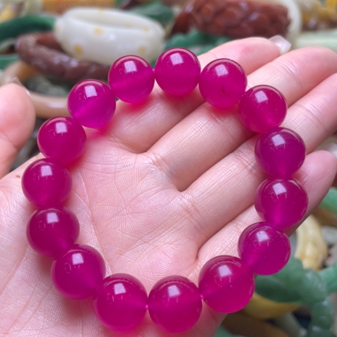 【闪购商品】石英质玉手镯（圆镯）未镶嵌