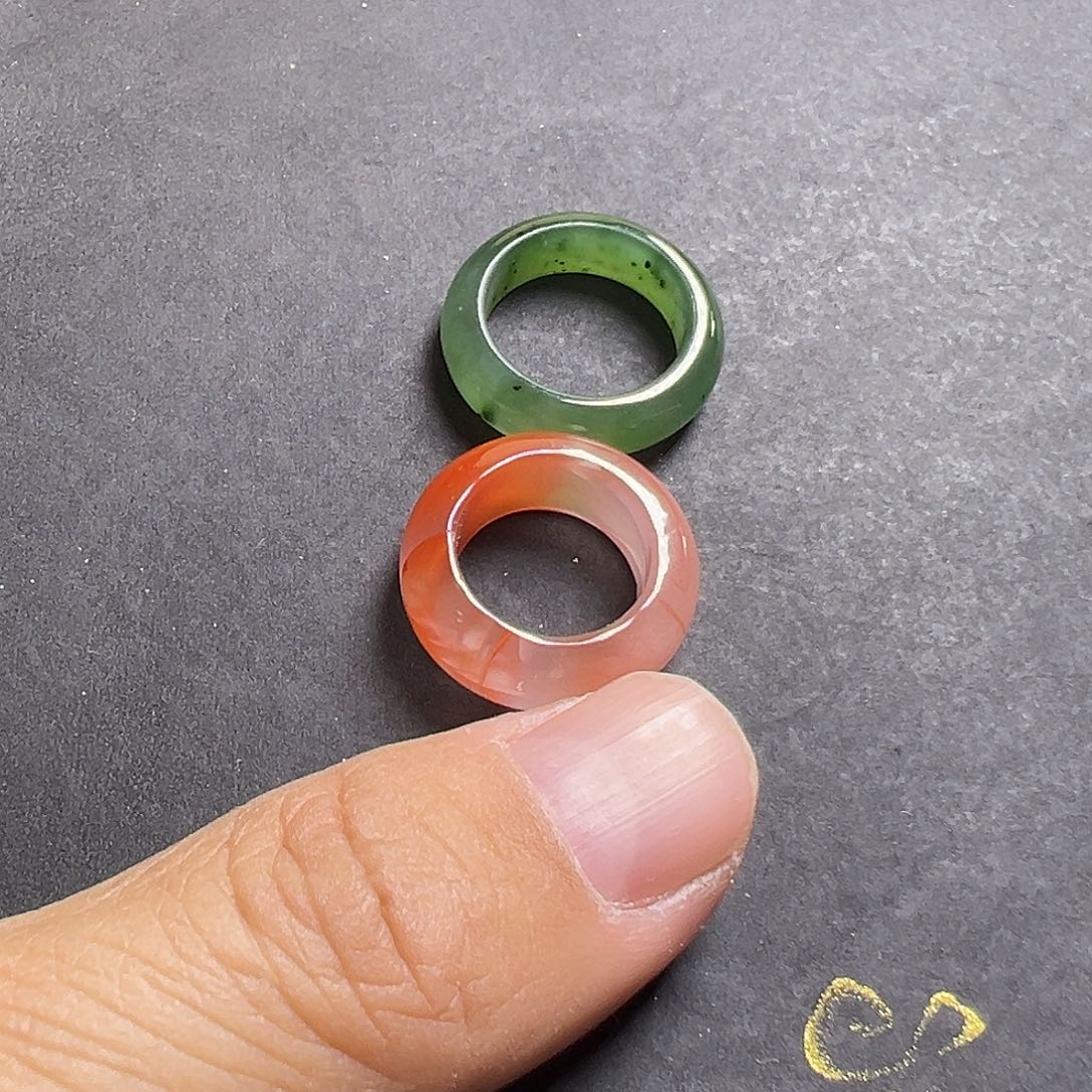 和田玉戒指未镶嵌和田玉