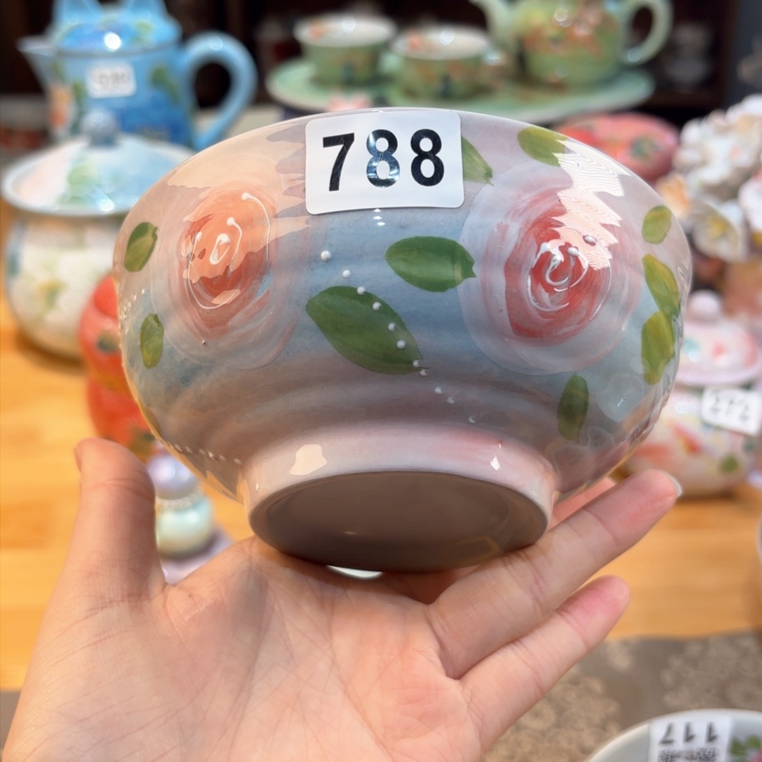 景德镇手绘高温釉下彩陶瓷茶具