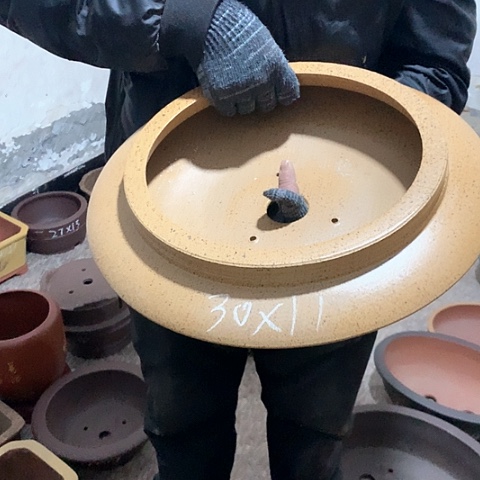 紫砂花盆手工制作