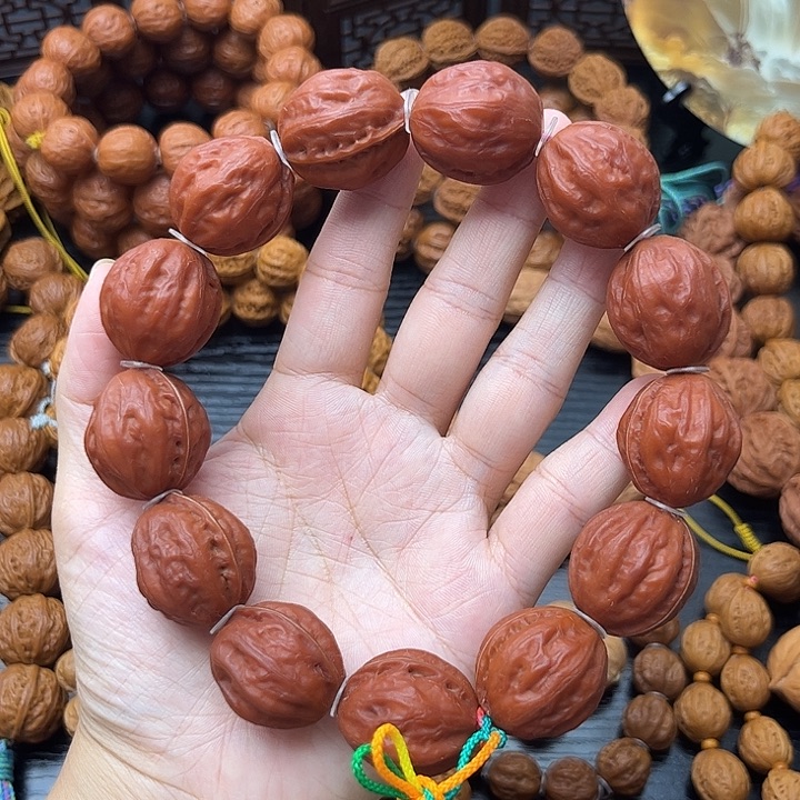 吊坠桃核红皮粗筋大枣