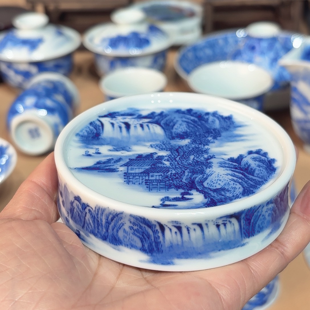 景德镇纯手绘盖置