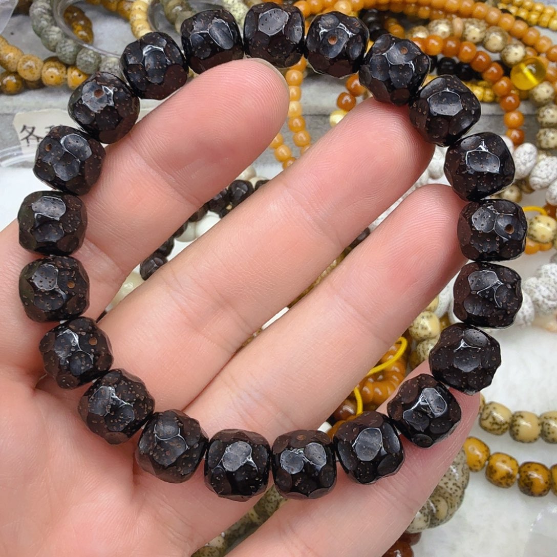 ****晴手串星月菩提53黑金星月菩提无相11