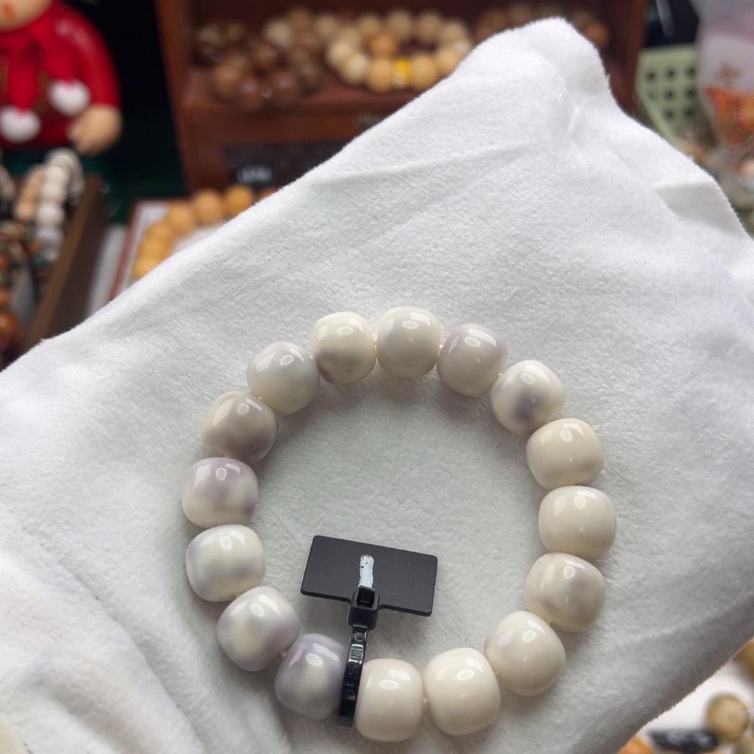 菩提根/象牙果手串卡14桶珠紫色系全品1