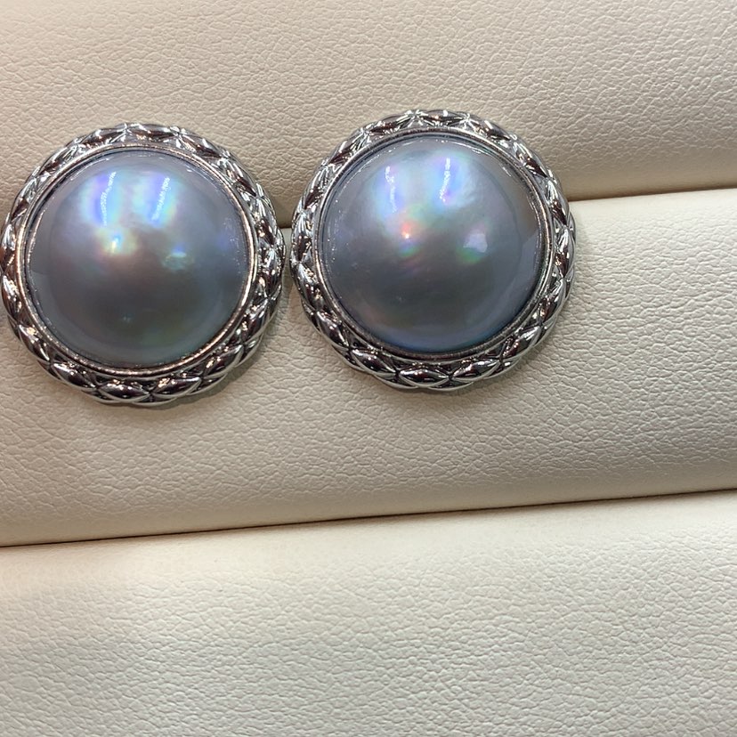 【闪购商品】耳饰拼合珍珠（马贝珠）未镶嵌