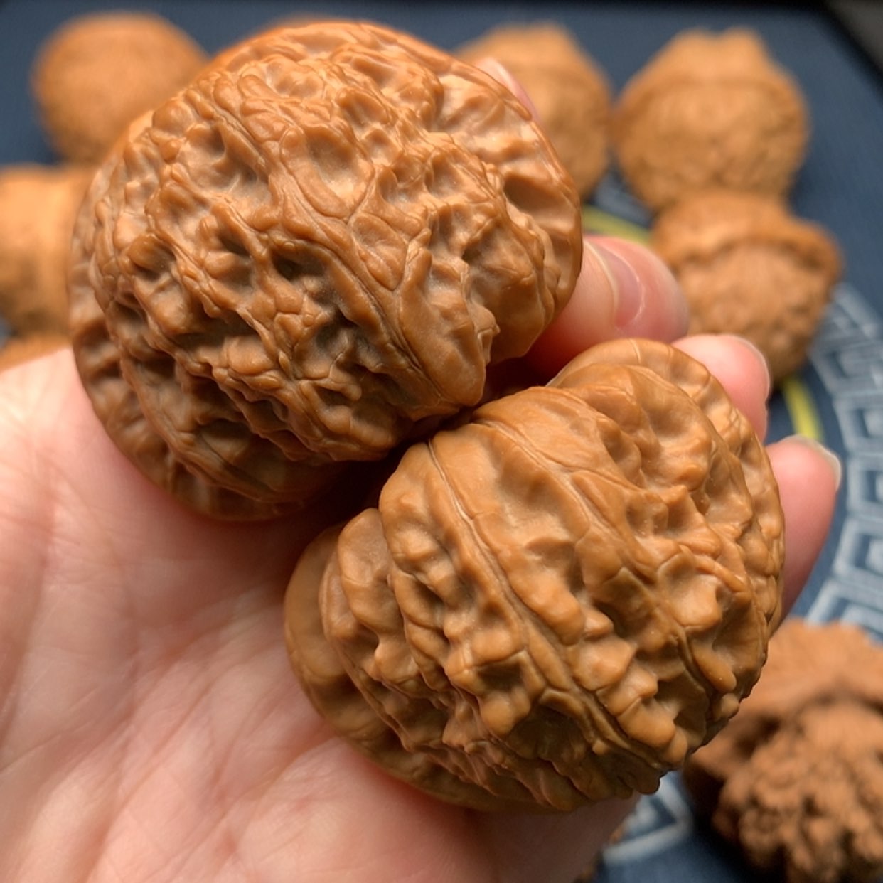 【闪购商品】文玩核桃把件43白狮子