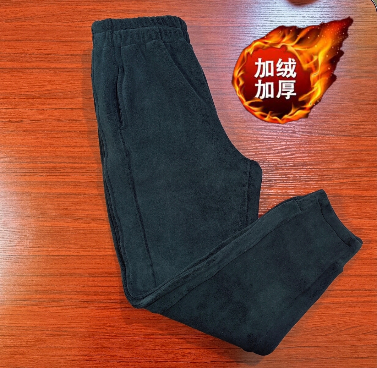 【美溪定制】2025加绒加厚奥粒绒保暖显瘦百搭休闲裤