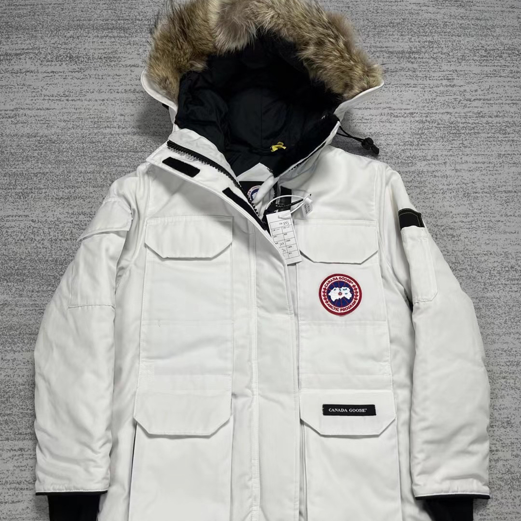 99新 CANADA GOOSE 加拿大鹅 XXS 北极星白色远征羽绒服