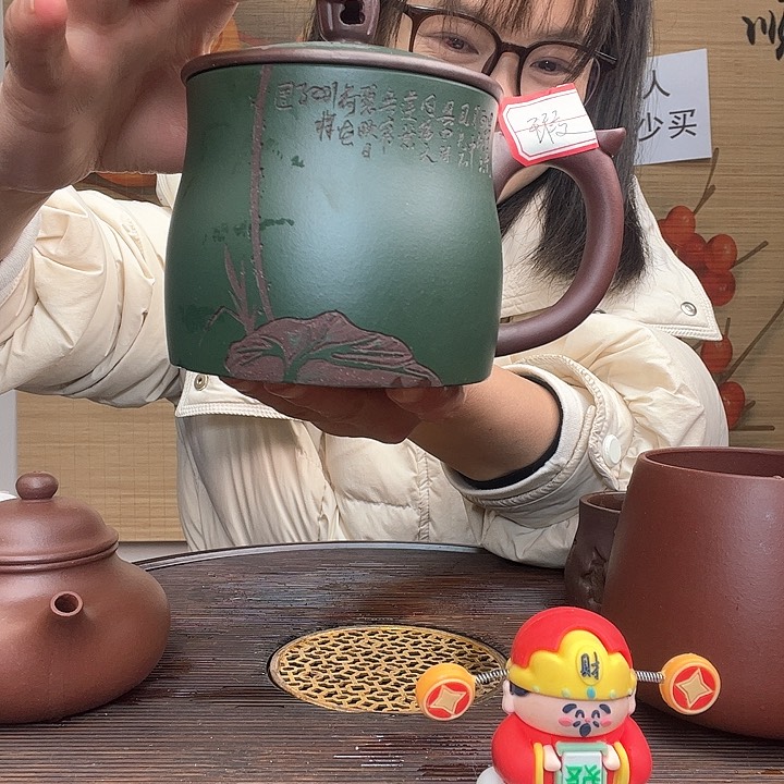 紫砂茶杯原矿紫砂杯