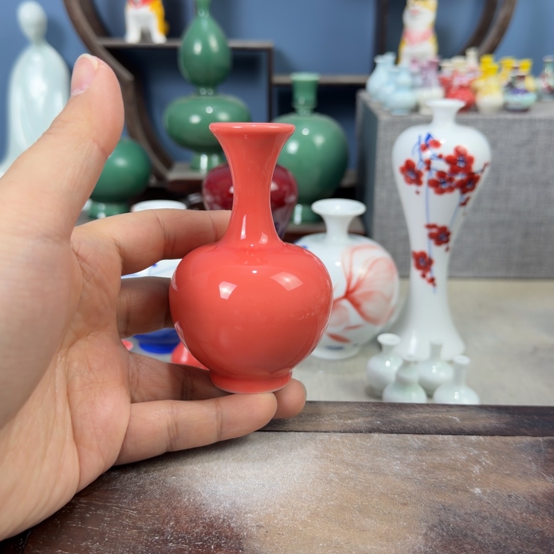 陶瓷手工小花器摆件