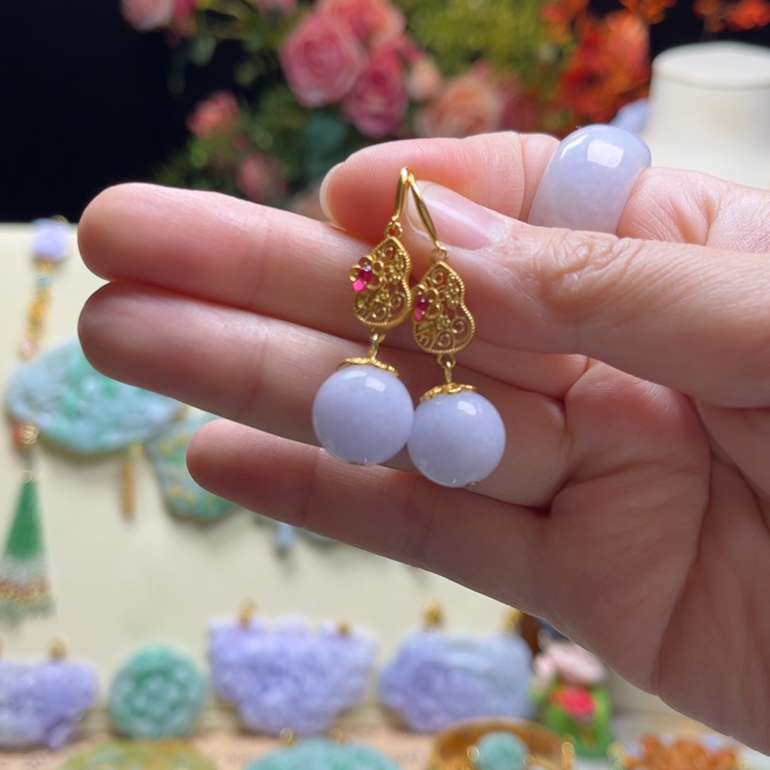 翡翠颈饰银S925镶嵌天然