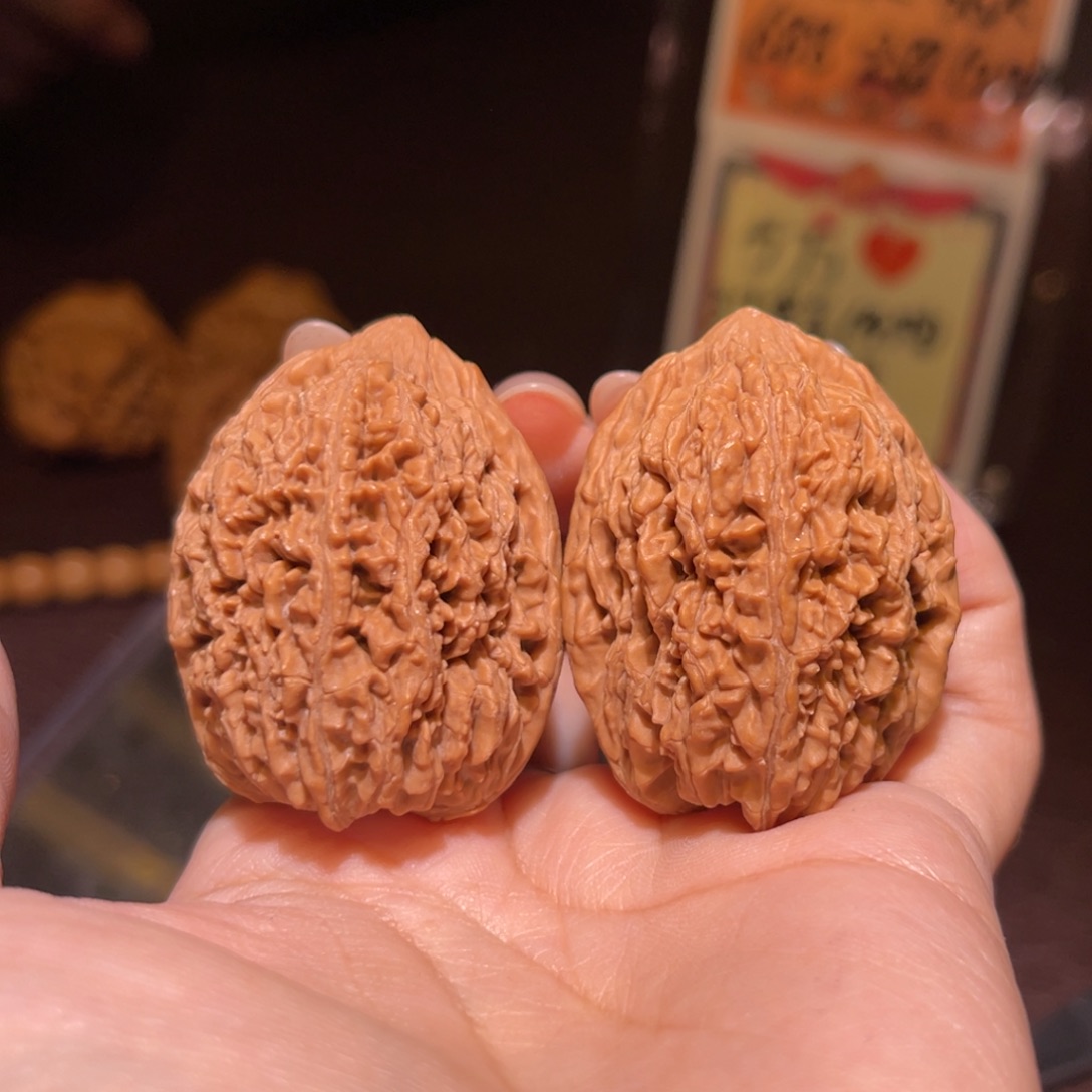 文玩核桃把件34蒜头